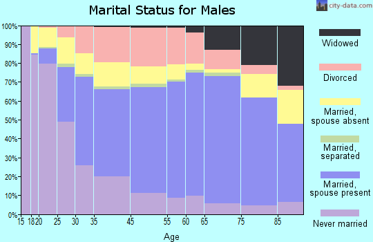 Terre Haute marital status for males