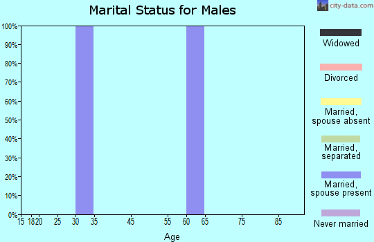 Meyers Chuck marital status for males
