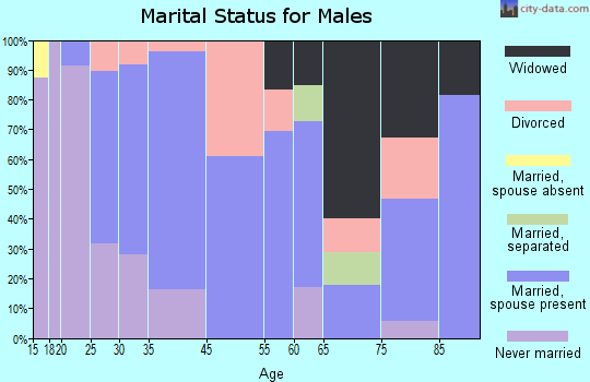 Warren Park marital status for males