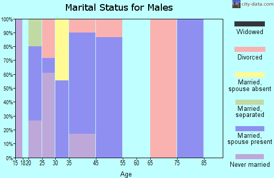 Moose Creek marital status for males