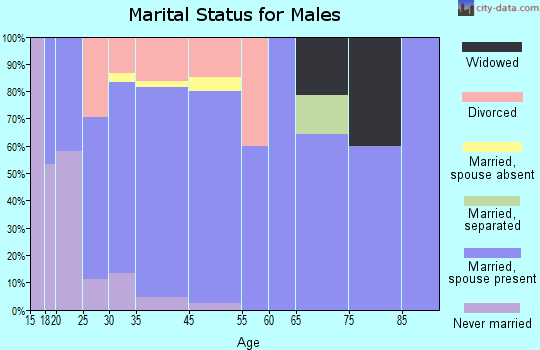 West College Corner marital status for males