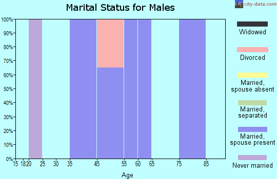 Moose Pass marital status for males