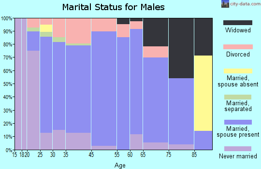 Williamsport marital status for males
