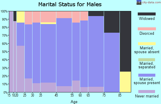 Adair marital status for males