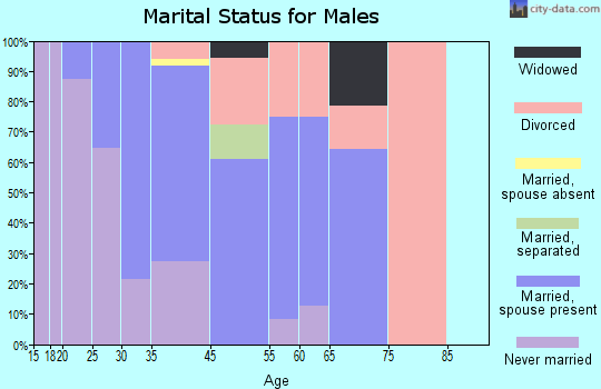 Naknek marital status for males