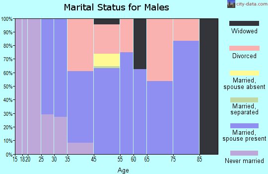 Castleberry marital status for males