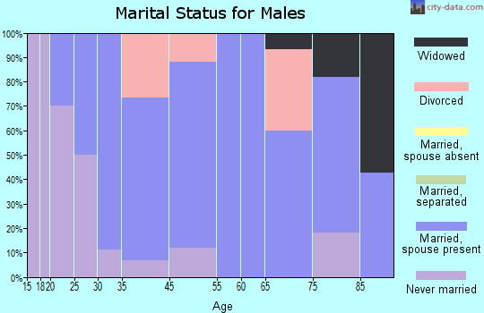 Auburn marital status for males