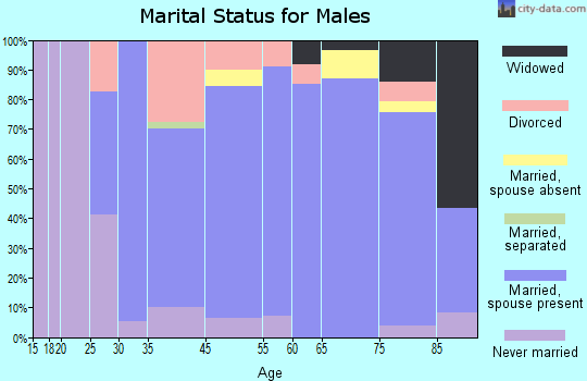 Audubon marital status for males