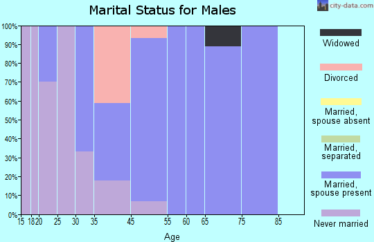 Aurora marital status for males