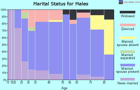 Avoca marital status for males
