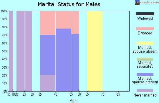 Nelson Lagoon marital status for males
