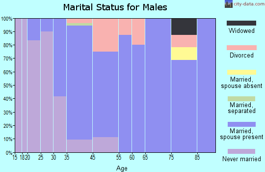 Blairstown marital status for males