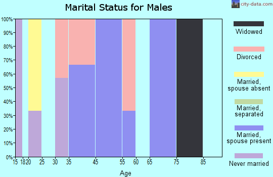 Chillicothe marital status for males