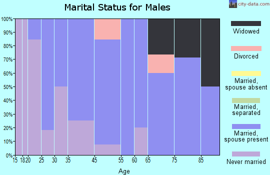 Clearfield marital status for males