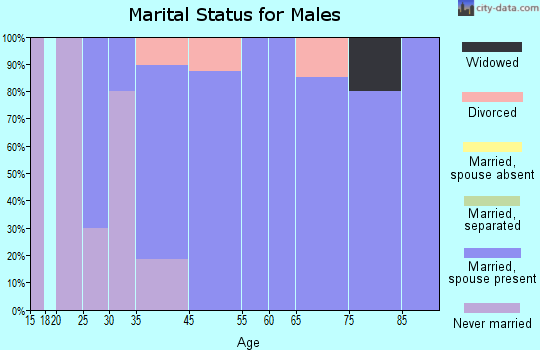 Colesburg marital status for males