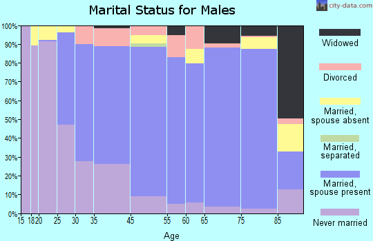 Decorah marital status for males