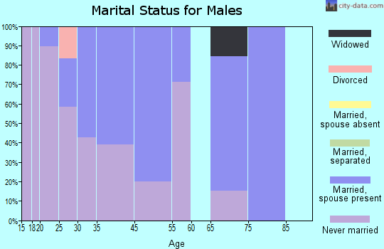 Dedham marital status for males