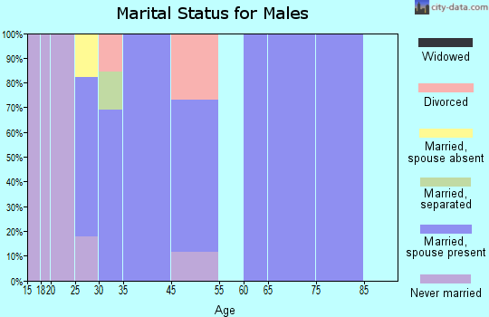Deep River marital status for males