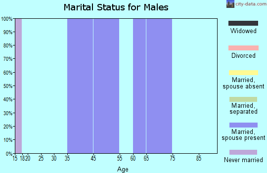 Delphos marital status for males