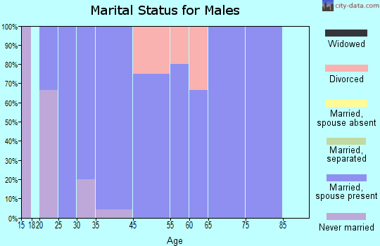 Dickens marital status for males