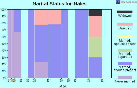 East Peru marital status for males