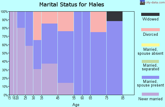 Elkhart marital status for males
