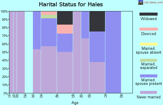 Nulato marital status for males