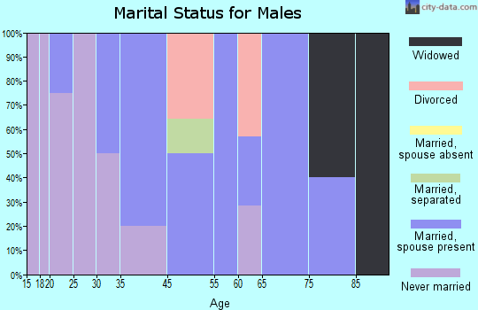 Exline marital status for males