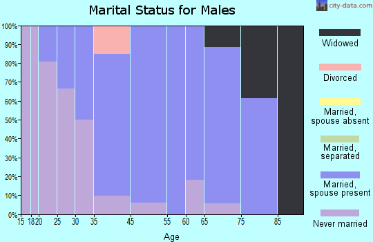 Gilbertville marital status for males