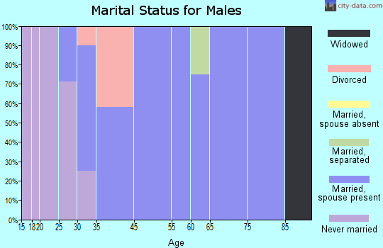 Goose Lake marital status for males