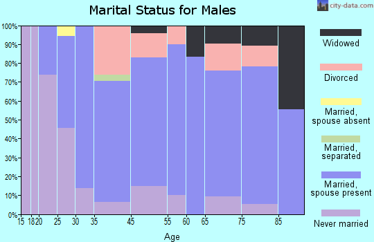 Grand Junction marital status for males