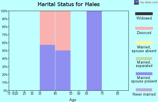 Pedro Bay marital status for males
