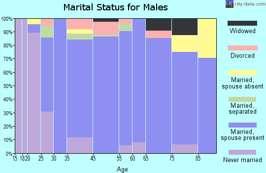 Grundy Center marital status for males