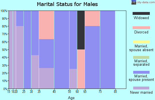 Hamilton marital status for males