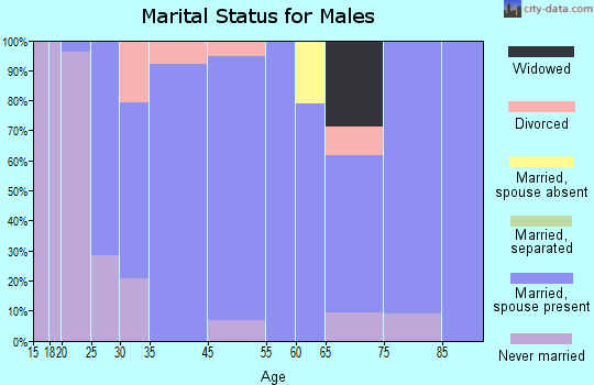 Hinton marital status for males