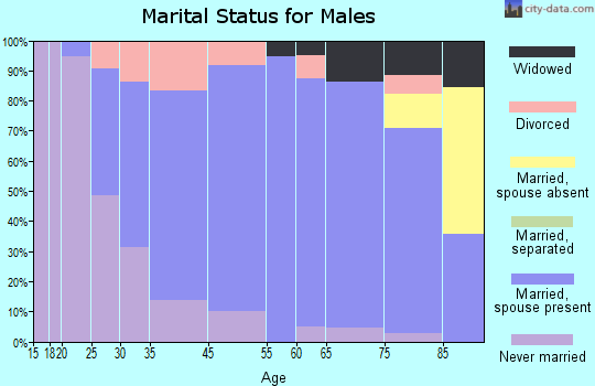 Jefferson marital status for males