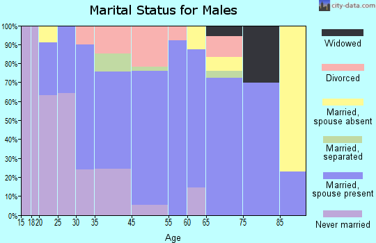 Centreville marital status for males