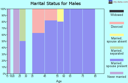 Keomah Village marital status for males