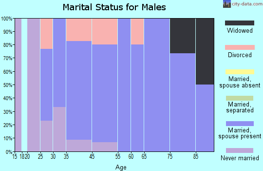Lineville marital status for males