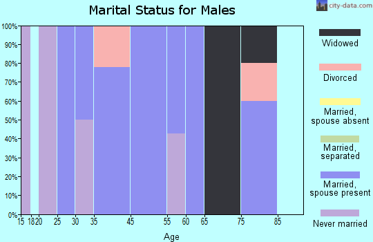 Macksburg marital status for males
