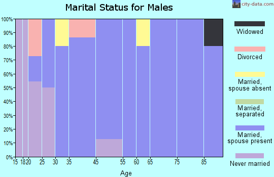 Maurice marital status for males