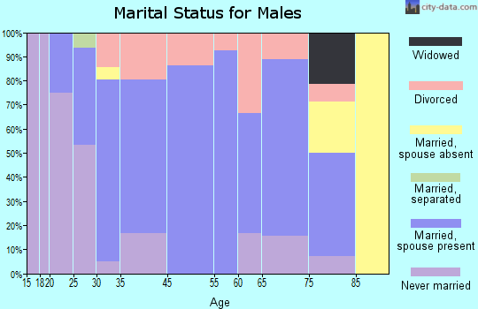 Mechanicsville marital status for males