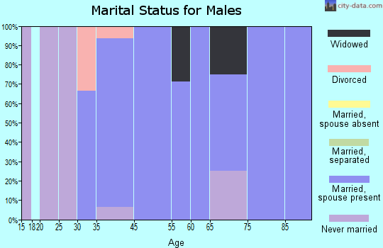 Port Lions marital status for males