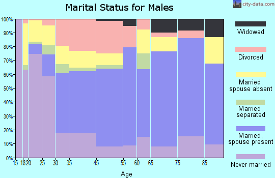 Mount Pleasant marital status for males