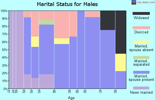 New Market marital status for males