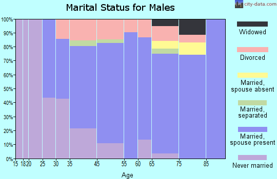 Okoboji marital status for males