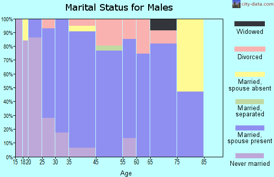 Ridgeway marital status for males
