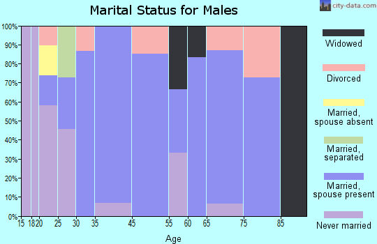 Oxford Junction marital status for males