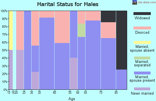 Pisgah marital status for males