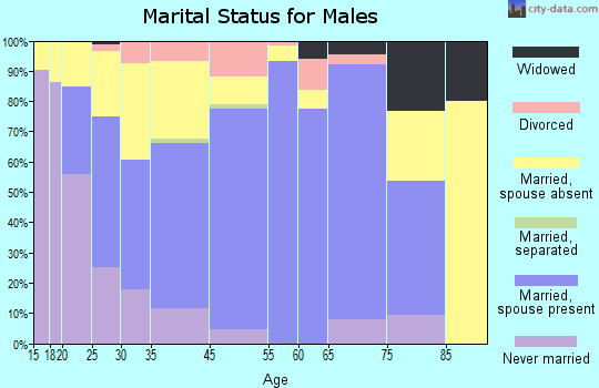 Postville marital status for males